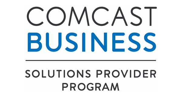 The logo for Comcast Business Solutions Provider Program.