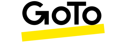 The text "words matter" is displayed in black letters with a yellow underline across the bottom part of the words. The background is white.